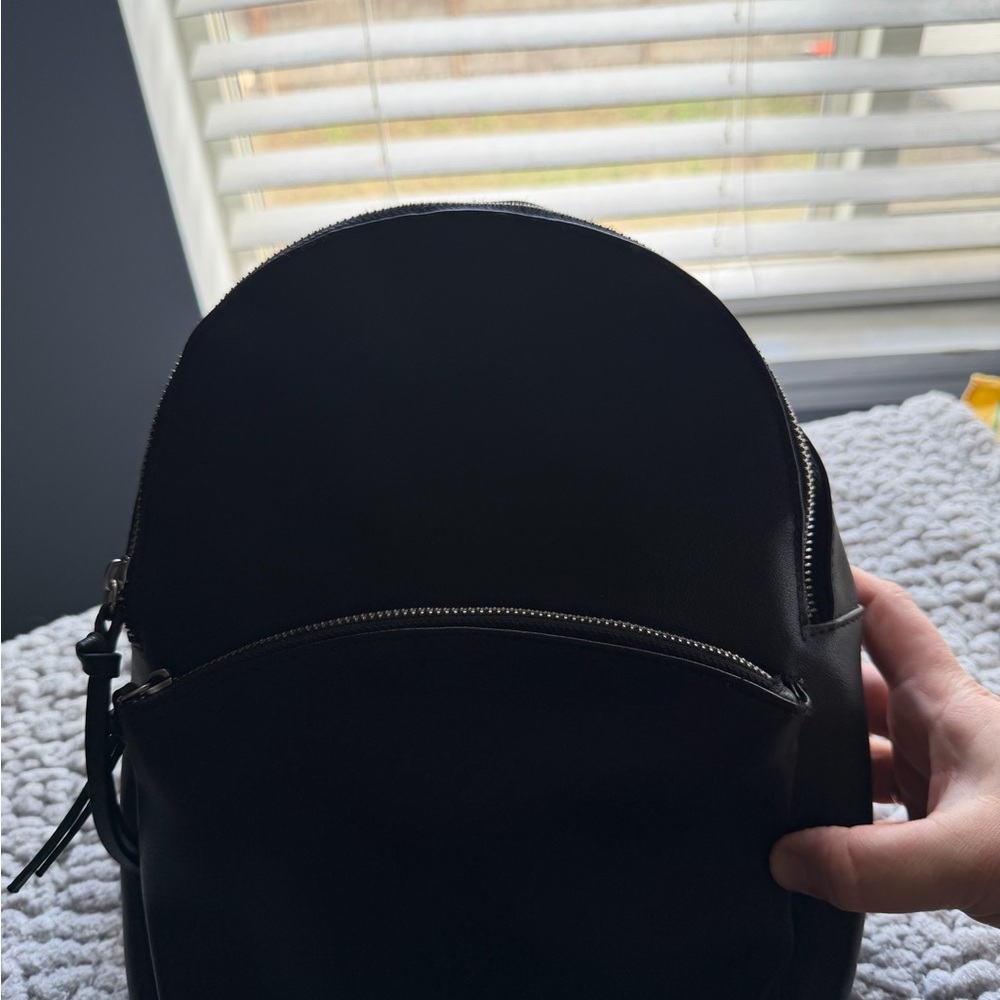 jcpenney Black Backpack with Interior Care Tag